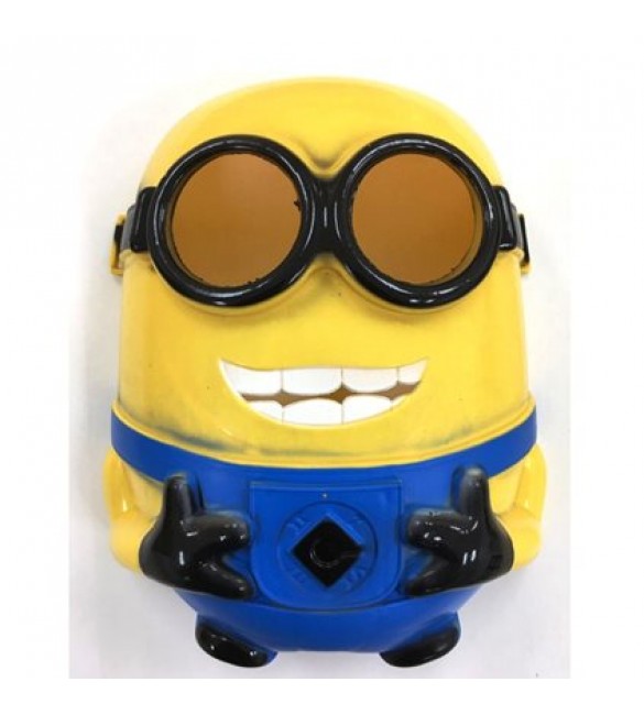 MÁSCARA EM PLÁSTICO RÍGIDO MINIONS - 1 UNIDADE